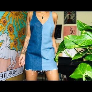 ✨LIKE NEW H & M Jean Symmetrical Dress✨